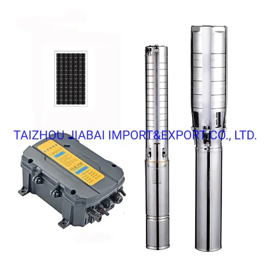 4inch Outlet 5.5kw 70m3/H Large Flow Stainless Steel Deep Well Submersible Solar Pump