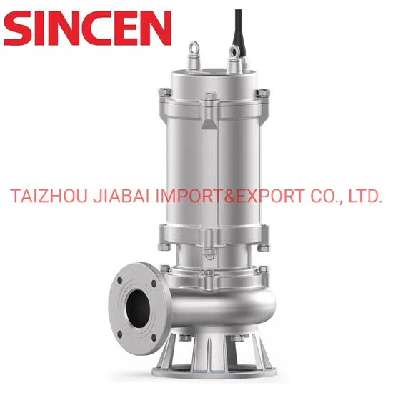 Vertical Cooper Wire Non-Clogging Centrifugal Fecal Cutter Submersible Sewage Water Pump