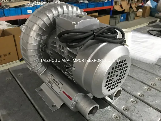 Single Stage High Pressure Side Channel Low Noise 750W/1HP Air Ring Blower