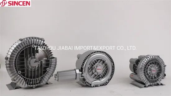 CE Approved Ring Blower Hot Sales 1HP 0.75kw Inflatable Fish Farming Air Blower for Aquaculture Aerator High Pressure Side Channel Blower Single Phase