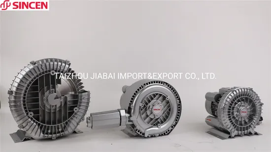 CE Approved Ring Blower Hot Sales 1HP 0.75kw Inflatable Fish Farming Air Blower for Aquaculture Aerator High Pressure Side Channel Blower Single Phase