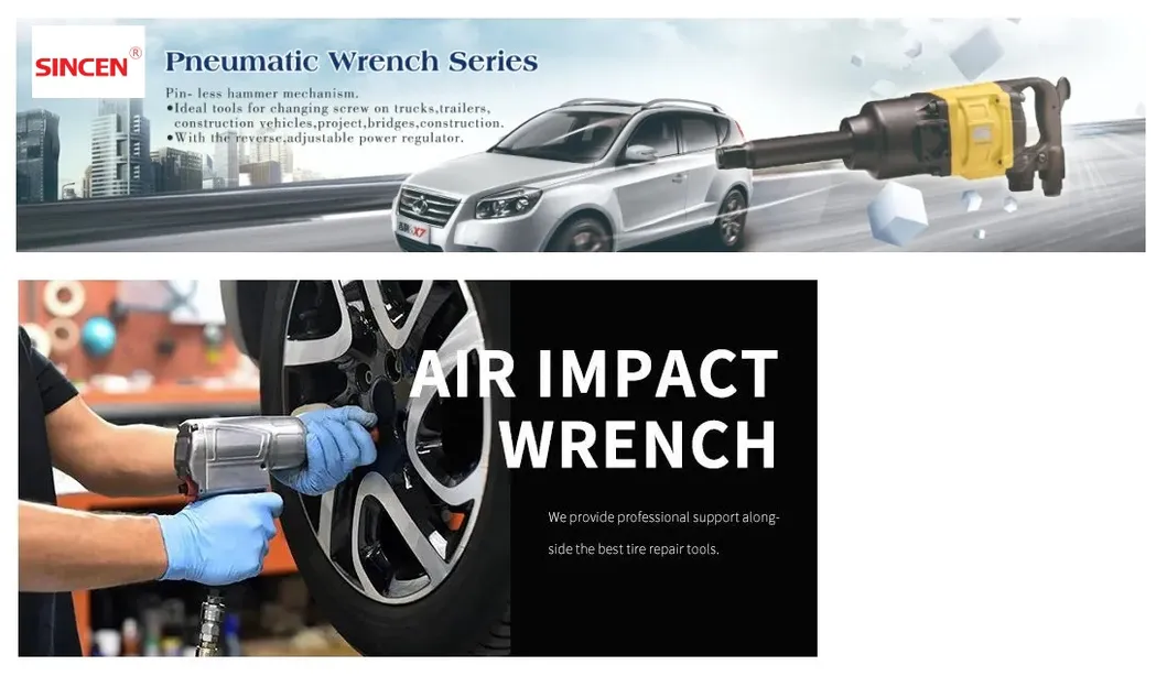 Professional Level Powerful Composite Housing 1 Inch Air Impact Wrench