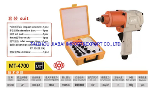 Pneumatic Air Impact Wrench for Industrial Automotive Drill 1/2 Inch with Sockets Kit