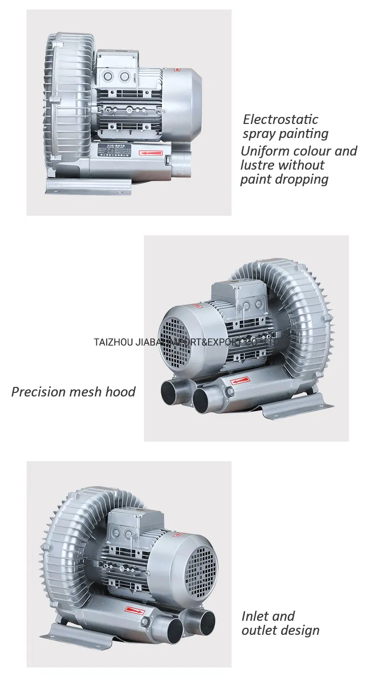 2rb-210- 0.37kw High Pressure Single Phase Side Channel Turbo Air Ring Blower