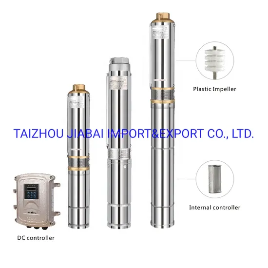 4inch Stainless Steel Body High Efficiency Controller Deep Well Submersible Solar Pump