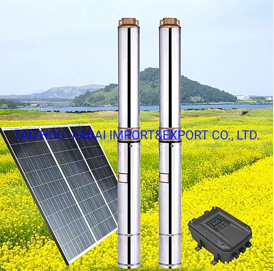 Plastic Impeller 750W Deep Well Submersible Stainless Steel Solar Pump