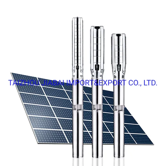 CE Approved 3inch 24V 300W Stainless Steel DC Solar Deep Well Pump