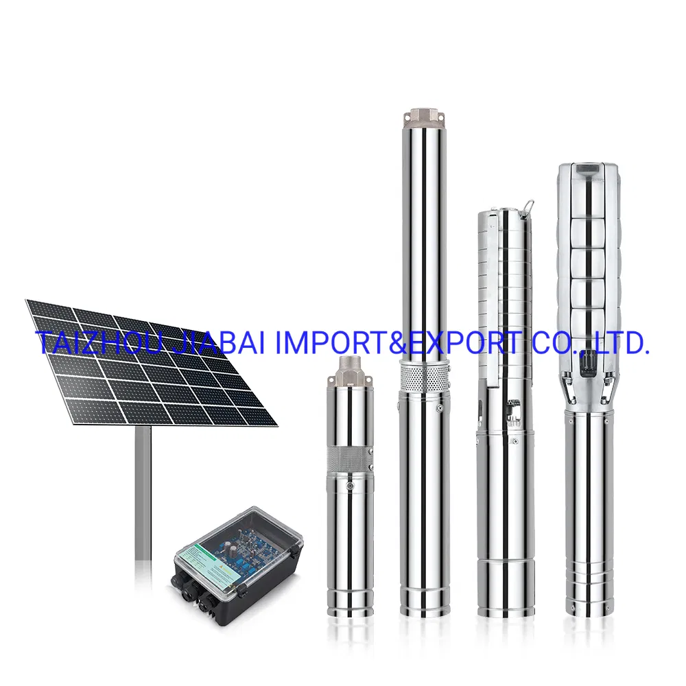 AC&DC 3inch Outlet with MPPT Controller 135m Head Deep Well Submersible Solar Pump