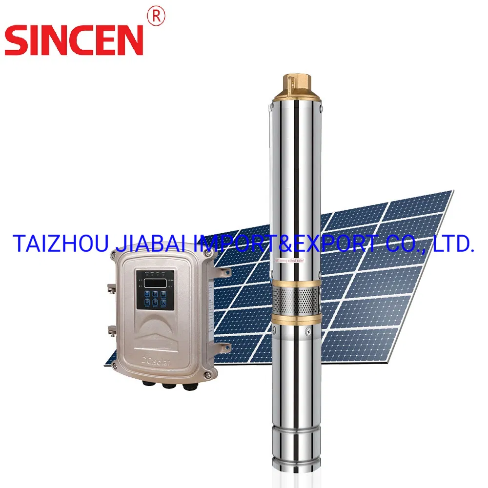 Large Flow High Efficiency Controller 2.2kw 2inch Outlet AC/DC Deep Well Solar Pump