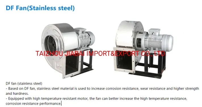Centrifugal Fan Axial High Flow Blower for Water Treatment of Df Series