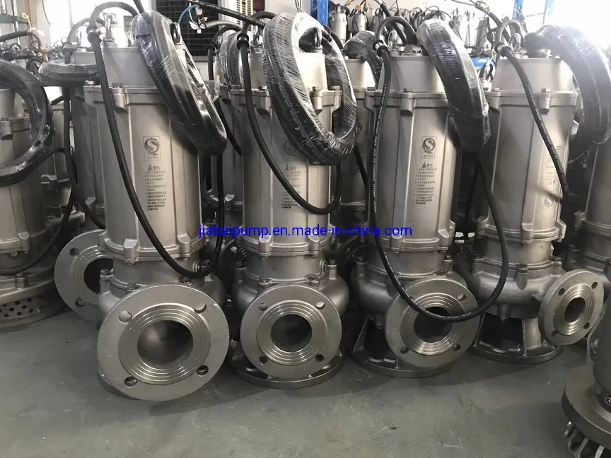 Wastewater Treatment Submerged S. S. Sewage Pump with Self Coupling System