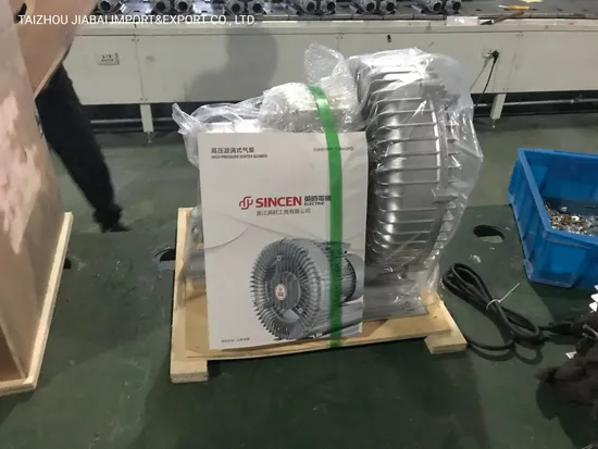 CE Approved UL Standard High Pressure 2HP 1.1kw Side Channel Air Blower