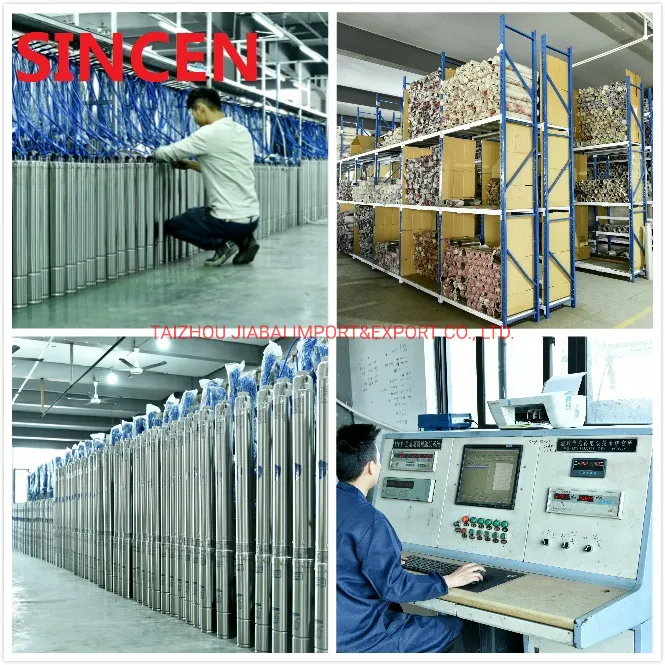 Sincen 4spm3/9 CE Approved Stainless Steel Deep Well Submersible Pump