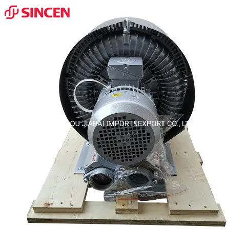 CE Approved 7.5HP/5.5kw 3 Phase 380V Double Stage Ring Air Blower