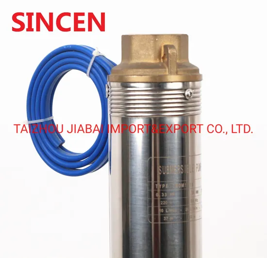 Stainless Steel Impeller 4spm2/28 Submersible Deep Well Pump with 100% Copper Motor