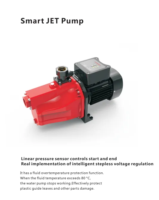 Max. Head 45m Turn-off Protection Flow Control Mini Smart Hot Water Booster Jet Pump