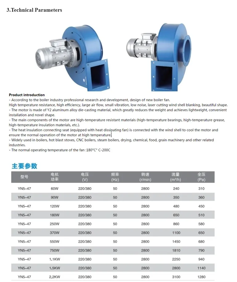 (YN5-47) High Efficiency Exhaust Ventilation Fan for Industry with Low Noise