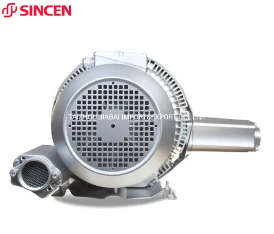 Double Impeller Aluminum Housing Three Phase 4kw 5.5HP Air Ring Blower