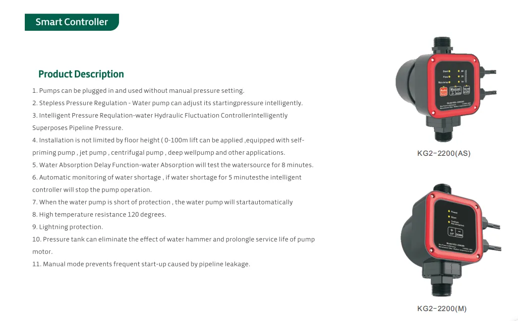 Factory Price Automatic Smart Water Pump Controller
