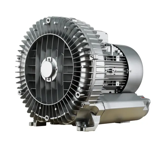 CE Approved China Industrial Side Channel High Pressure Fish Pond Centrifugal Electric Double Stage Paper Tape and Rag 3kw 4HP Air Ring Blower