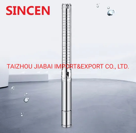 4spm3/12 Stainless Steel Multistage Borehole Submersible Deep Well Water Pump with Control Box