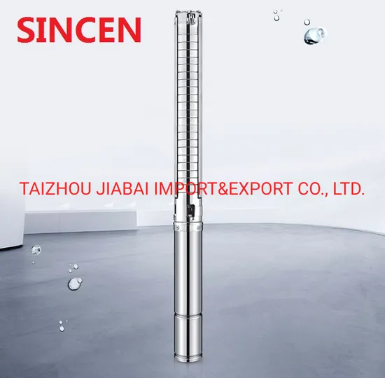 4spm3/12 Stainless Steel Multistage Borehole Submersible Deep Well Water Pump with Control Box