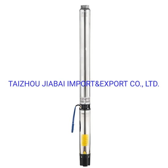 2inch Outlet 85m Head 9.5m3/H Stainless Steel Deep Well Submersible Water Solar Pump