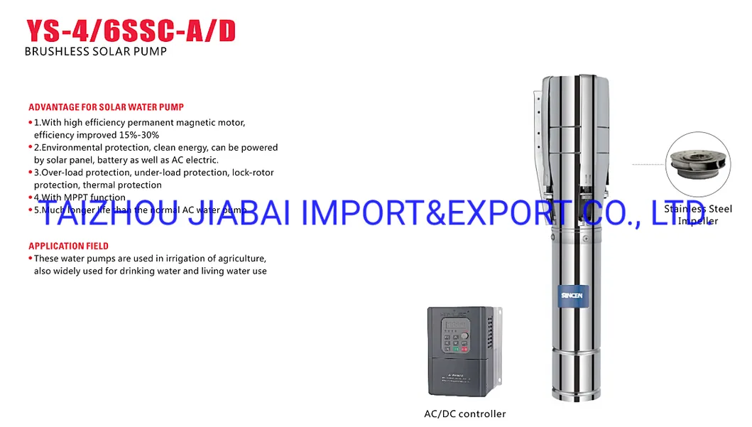 Sincen High Efficiency MPPT Controller AC350-460V DC Deep Well Solar Pump