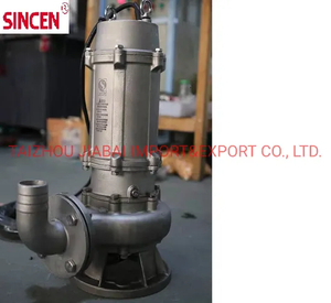 Sewage Submersible Water Pump for Municipal Works, Buildings, Industrial Sewage