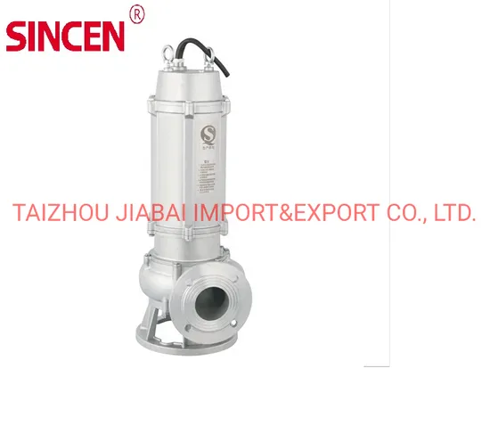 Wqk Stainless Steel Submersible Sewage Pump with Cutter