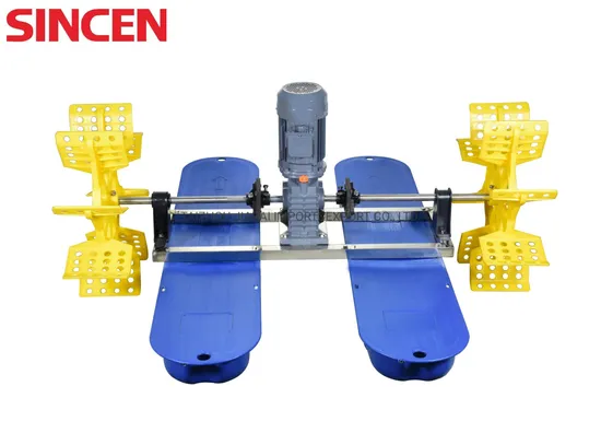 380V 2 Impeller Shrimp Pond Fish Farming Paddle Wheel Aerator