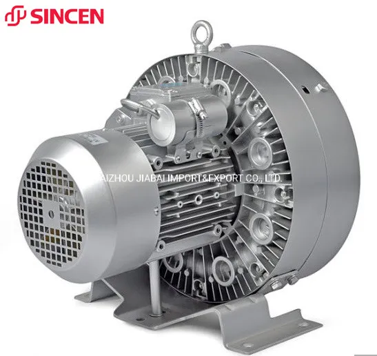 Double Impeller Aluminum Housing Three Phase 4kw 5.5HP Air Ring Blower
