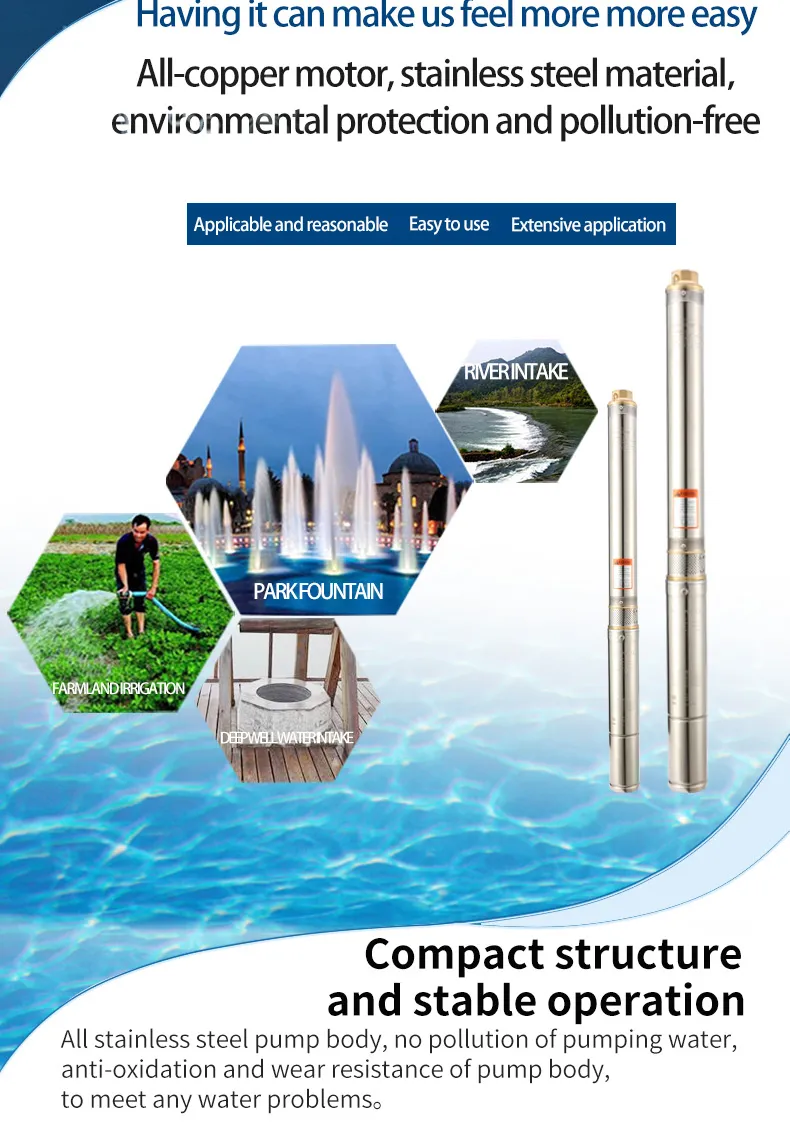 3.5sdm3/6 1.25&quot; Outlet Deep Well Submersible Pump