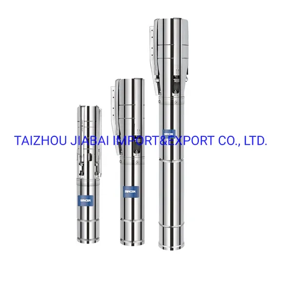 CE Approved Sincen 146m Head DC Deep Well Submersible Solar Pump
