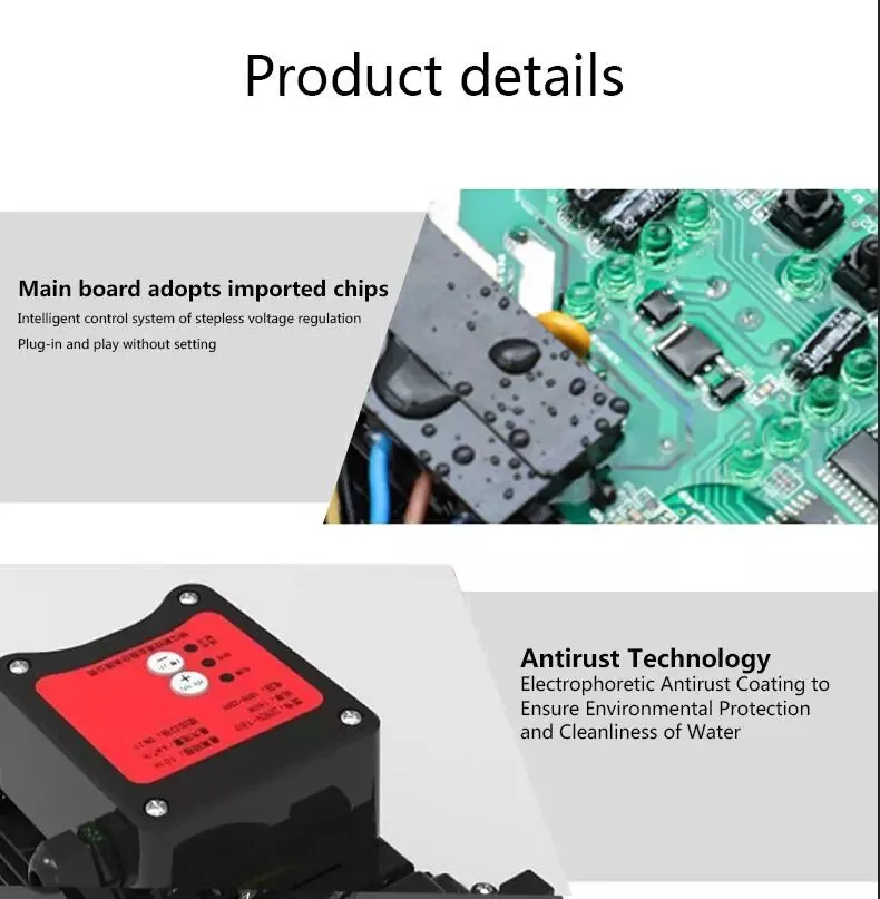 Intelligent System with Double Control of Pressure and Flow, Smart Centrifugal Hot Water Booster Pump