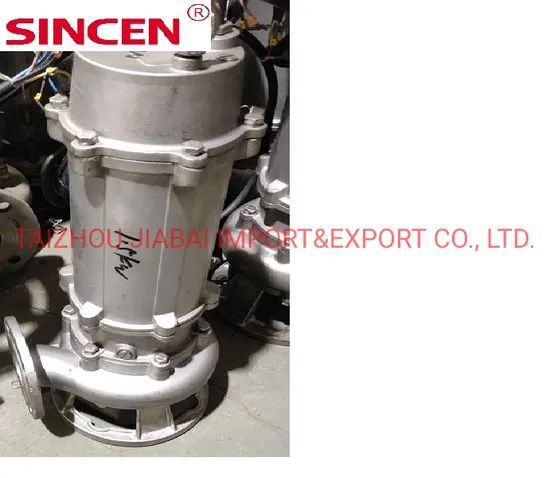 Wastewater Treatment Submerged S. S. Sewage Pump with Self Coupling System