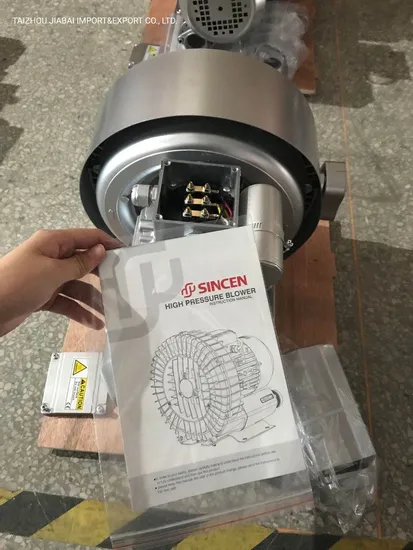 CE Approved 3kw Double Stage High Pressure Vacuum Regenerative Air Ring Blower