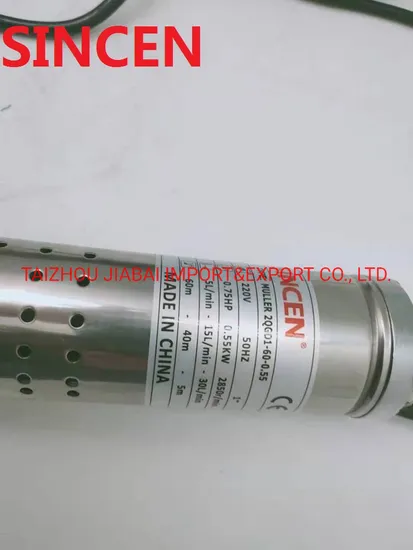 Sincen 2qgd1-50-0.37 Small Stainless Steel Deep Well Screw Pump