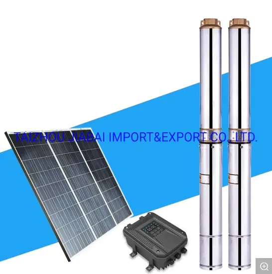 Copper Wire 1300W 110V 155m DC Solar Deep Well Submersible Pump