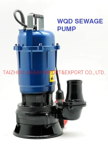 Wqd Sewage Submersible Water Pump (WQD10-8-0.55)