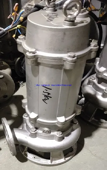 Wq Series Submersible Sewage Pump with Cutter (stainless steel)