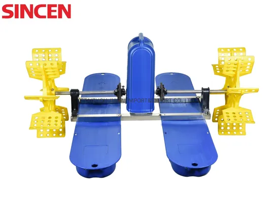 380V 2 Impeller Shrimp Pond Fish Farming Paddle Wheel Aerator