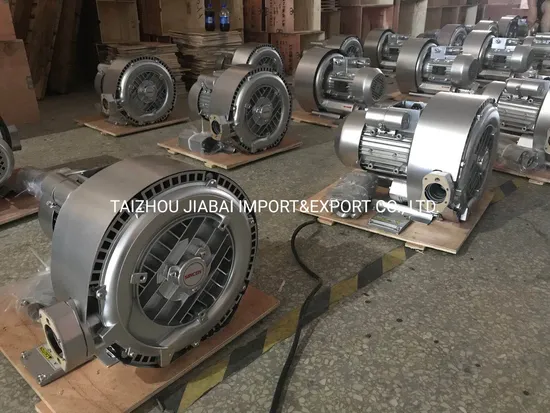 High Capacity High Pressure 1.3kw Side Channel Double Stage Air Blower