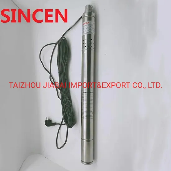 Sincen 2qgd1-50-0.37 Small Stainless Steel Deep Well Screw Pump