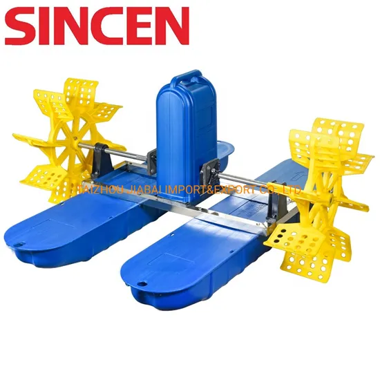 1HP 0.75kw 2 Impeller Surface Pond Paddle Wheel Aerator
