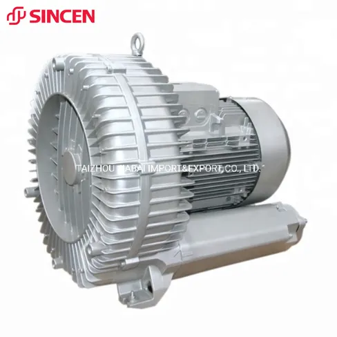 Fish Farming Aerator Flour Suction Pneumatic System Vortex Pump 5.5kw Air Blower