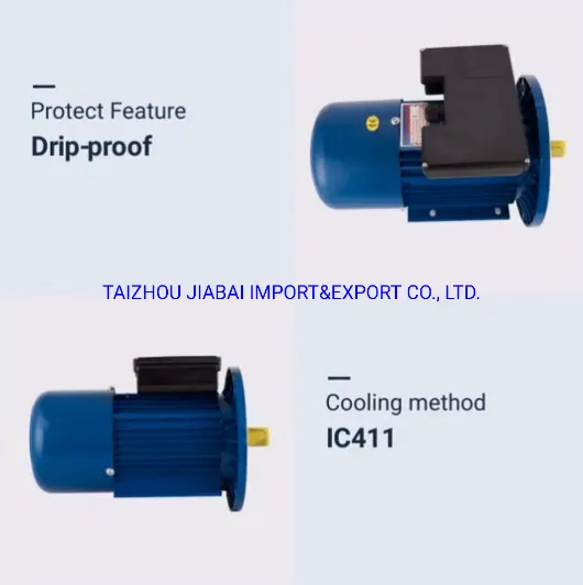 CE Approved Ml Series with Double Capacitors Alu Body Single Phase Electric Motor