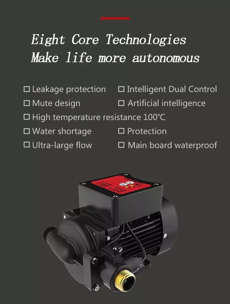Intelligent System with Double Control of Pressure and Flow, Smart Centrifugal Hot Water Booster Pump