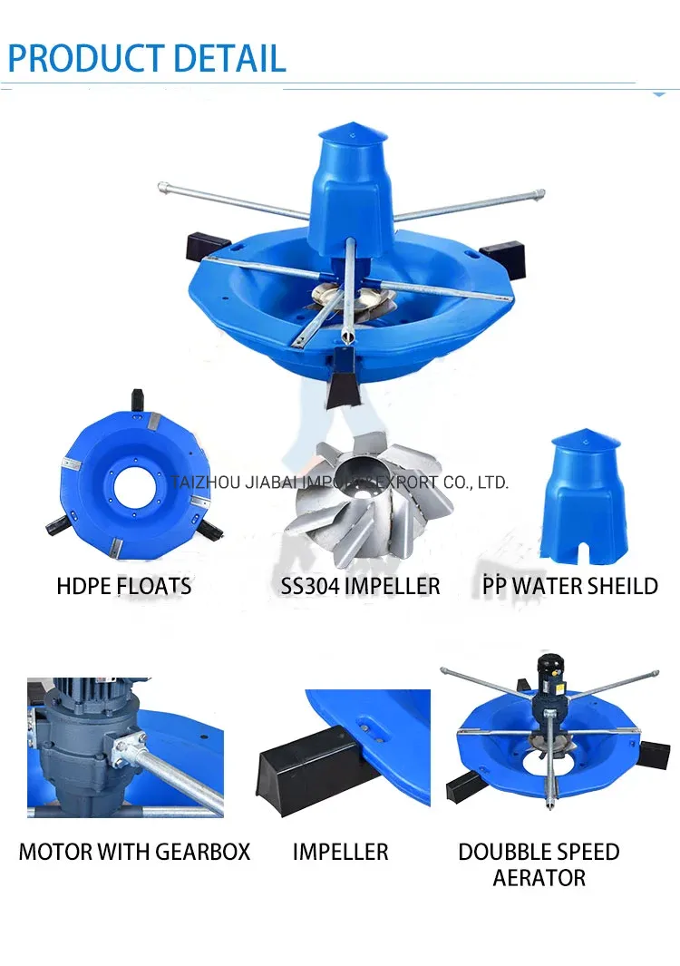 1.5kw Factory Price Surge Aeration Double Speed Aerator