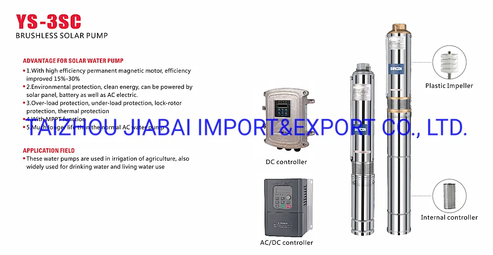 Home Use Environment Friendly 1.1kw MPPT Controller Deep Well Solar Pump